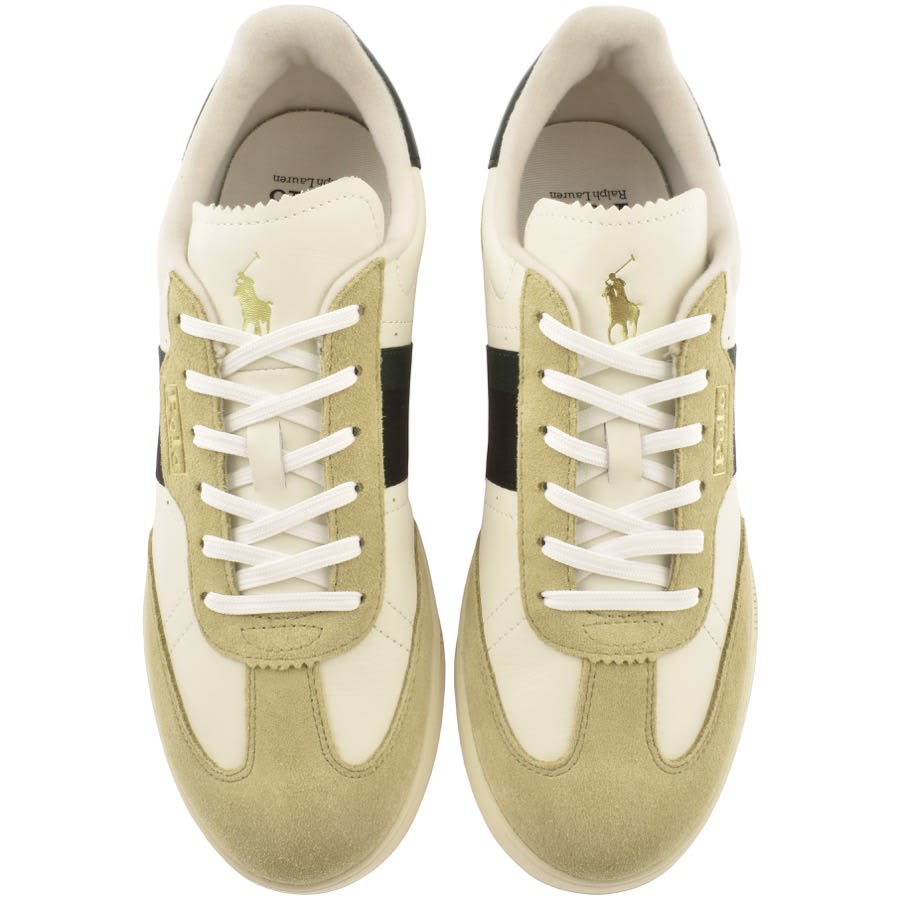 Ralph Lauren Polo Low Top Trainers Beige